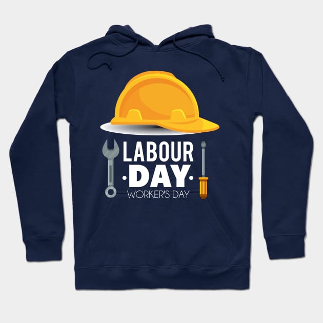 LABOUR DAY - WORKERS DAY Hoodie by ghanisalmanan